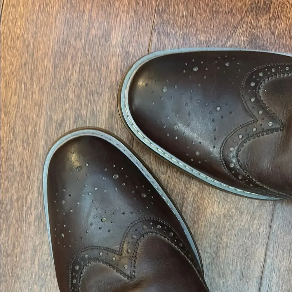 Florsheim Men’s Brown Leather Chelsea Boots, Beautiful Reddish Brown, Size 11.5